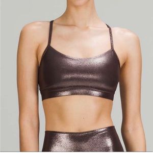 Lululemon Flow Y Bra Nulu  Size 2 / Shiny Dark Brown